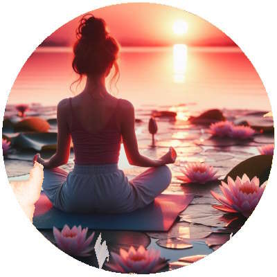 Meditation bei Sonnenaufgang